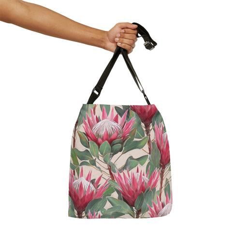 South African Protea Tote bag African print design Protea Adjustable