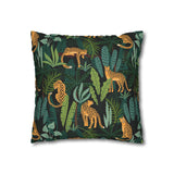 African pattern with Leopards. Pillowcase Cover only - no filling is included