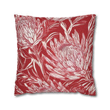 South African Protea Spun Polyester Pillowcase -Pillow not included