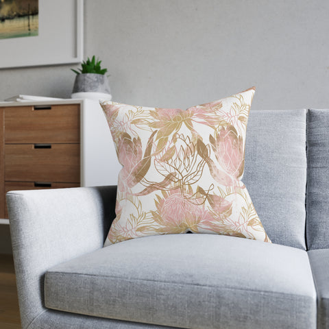 South African Protea Square Pillow