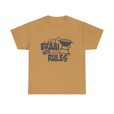 South African My Braai My Rules Unisex Heavy Cotton T-shirt