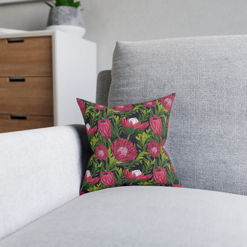 South African Protea Square Pillow