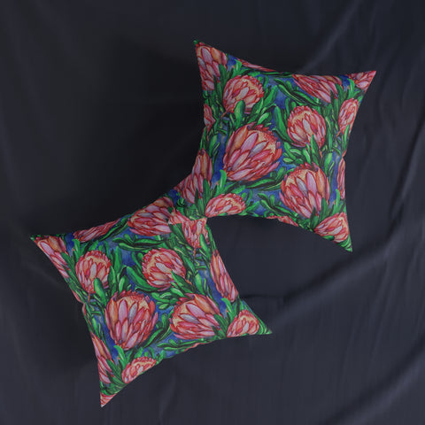 South African Protea Square Pillow