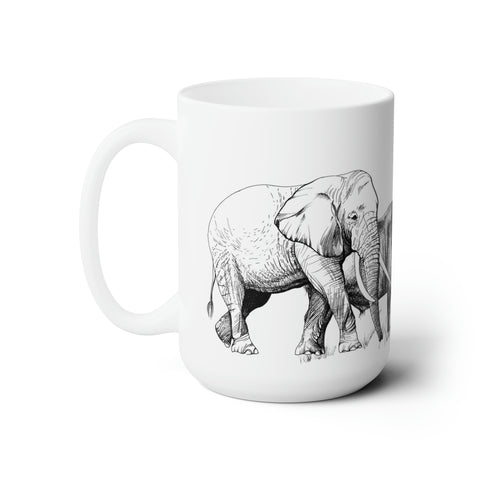 South African Big Five Ceramic Mug 15oz - Dispatched from USA