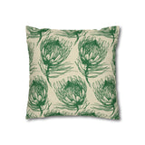 South African Protea Spun Polyester Pillowcase - Shipped from UK/USA/AUS