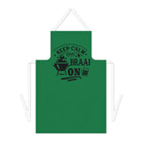 Keep Calm and Braai On  Dad's Braai apron South African Cotton Apron