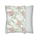 South African Protea Spun Polyester Pillowcase - Shipped from UK/USA/AUS