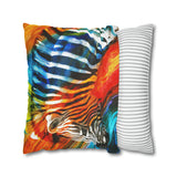 African Zebra Pillowcase Cover only - no filling is included