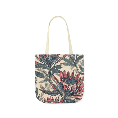 South African Protea Polyester Canvas Tote Bag