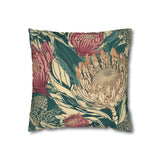 South African Protea Spun Polyester Pillowcase -Pillow not included