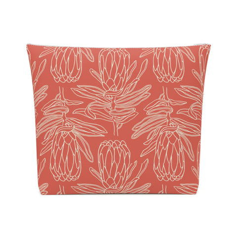 South African Protea Cotton Cosmetic Bag