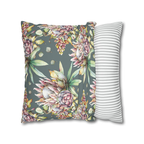 South African Protea Spun Polyester Pillowcase