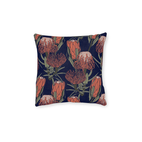 South African Protea Square Pillow