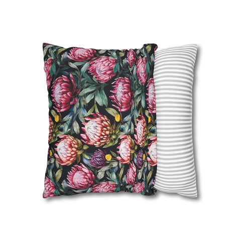 South African Protea Spun Polyester Pillowcase