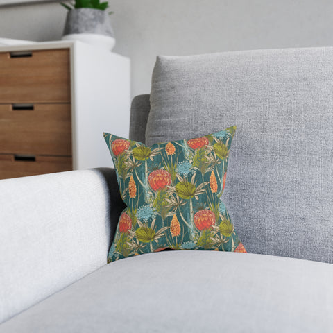 South African Protea Square Pillow