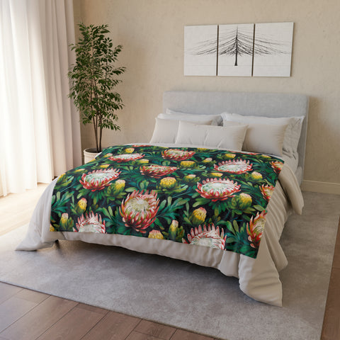 South African Protea Soft Polyester Blanket