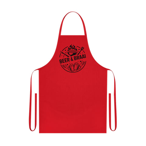 Beer &  Braai South African Cotton Apron - Various colours available