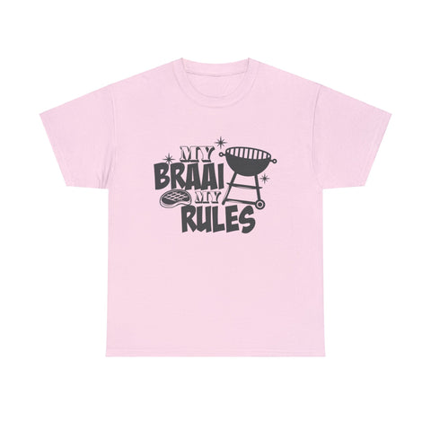 South African My Braai My Rules Unisex Heavy Cotton T-shirt