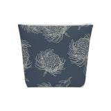 South African Protea print Cotton Cosmetic Bag