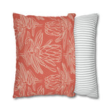 South African Protea Spun Polyester Pillowcase - Shipped from UK/USA/AUS