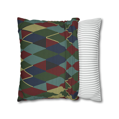 South African Ethnic Print Spun Polyester Pillowcase - Shipped from UK/USA/AUS