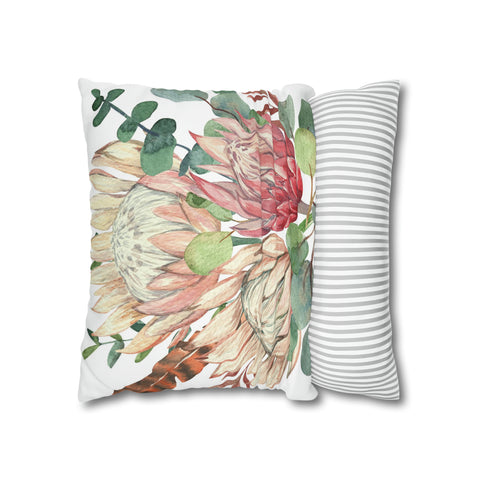 South African Protea Pillowcase Cover only - no filling is included