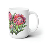 South African Protea Ceramic Mug 15oz - Dispatched from USA