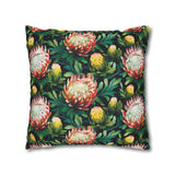 South African Protea Spun Polyester Pillowcase - Shipped from UK/USA/AUS