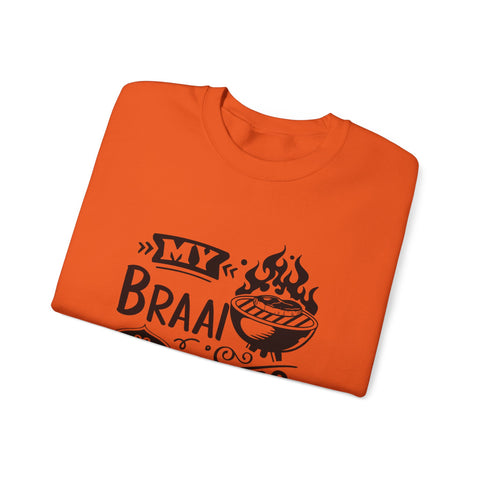 My Braai my rules South African Unisex Heavy Blend™ Crewneck Sweatshirt