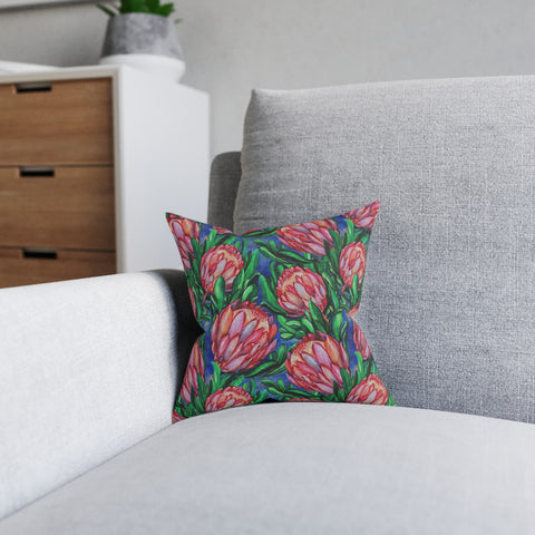 South African Protea Square Pillow