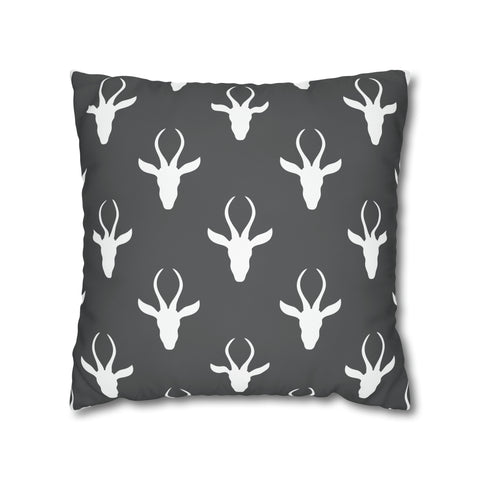 South African Safari Antelope Spun Polyester Pillowcase - No filling