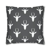 South African Safari Antelope Spun Polyester Pillowcase - No filling