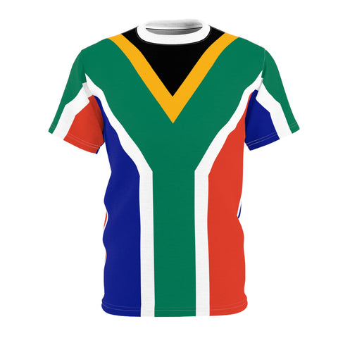 South African Flag Unisex Cut & Sew Tee