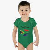 Short-sleeved Baby Bodysuit Love South Africa Baby Bok Babygrow - Shipped from the USA