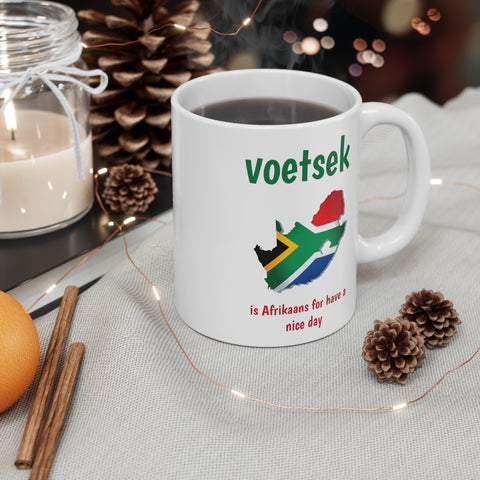 Voetsek South African slang 11oz White Mug