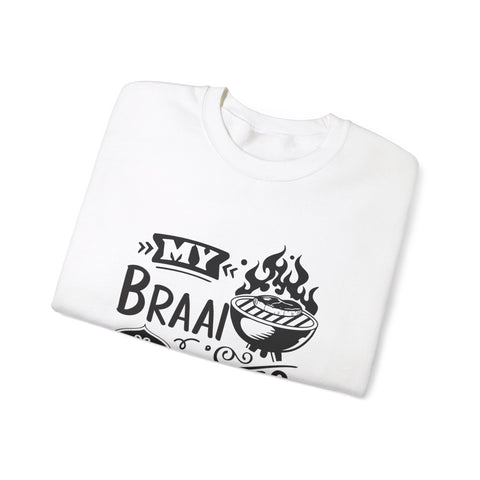 My Braai my rules South African Unisex Heavy Blend™ Crewneck Sweatshirt