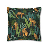 African pattern with Leopards. Pillowcase Cover only - no filling is included