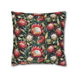 South African Protea Spun Polyester Pillowcase - Shipped from UK/USA/AUS