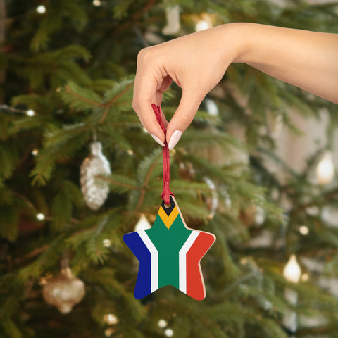 South African Christmas Decoration Wooden Ornaments