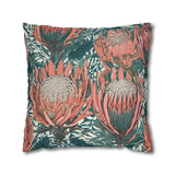 South African Protea Spun Polyester Pillowcase -Pillow not included