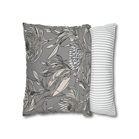 South African Protea Spun Polyester Pillowcase -Pillow not included