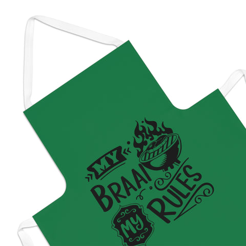 The My Braai My Rules Dad's Braai apron South African Cotton Apron