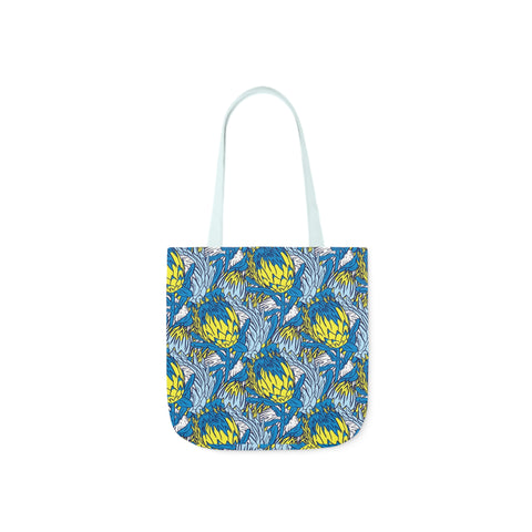 South African Protea Polyester Canvas Tote Bag