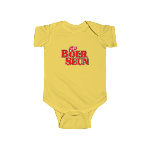 South African Afrikaans Boer Seun Baby Unisex Infant Fine Jersey Bodysuit - Shipped from the UK