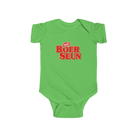 South African Afrikaans Boer Seun Baby Unisex Infant Fine Jersey Bodysuit - Shipped from the UK