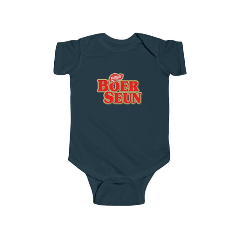 South African Afrikaans Boer Seun Baby Unisex Infant Fine Jersey Bodysuit - Shipped from the UK