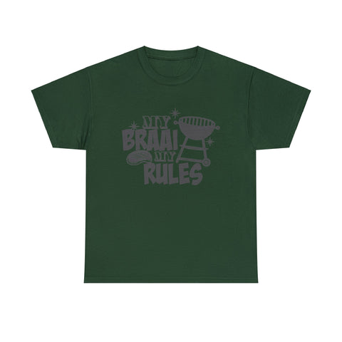 South African My Braai My Rules Unisex Heavy Cotton T-shirt