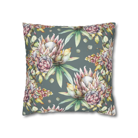 South African Protea Spun Polyester Pillowcase