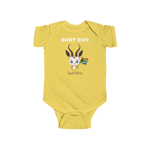 Baby Bokkie South Africa Baby  Jersey Bodysuit