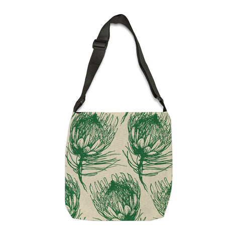 South African  Protea Tote bag African print design Protea Adjustable